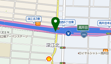阪神13号東大阪線 高井田出入口 上り 入口の地図画像