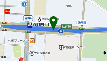 阪神13号東大阪線 法円坂出入口 上り 入口の地図画像