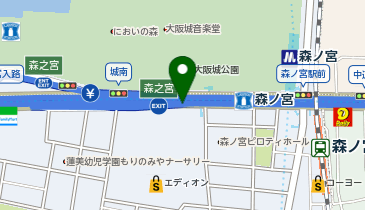 阪神13号東大阪線 森之宮出入口 上り 出口の地図画像