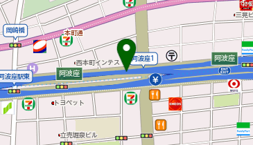 阪神16号大阪港線 阿波座出入口 上り(東行き) 出口の地図画像