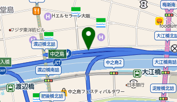 阪神1号環状線 堂島入口 上り 入口の地図画像