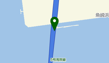 阪神5号湾岸線 魚崎浜出入口 下り(西行き) 入口の地図画像