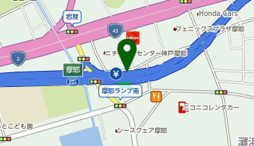 阪神3号神戸線 摩耶出入口 東行き 入口の地図画像