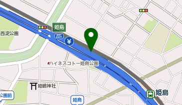 阪神3号神戸線 姫島出入口 東行き 入口の地図画像