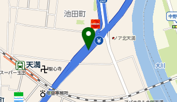 阪神12号守口線 長柄出入口 上り 入口の地図画像