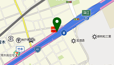 阪神3号神戸線 深江出入口 東行き 出口の地図画像