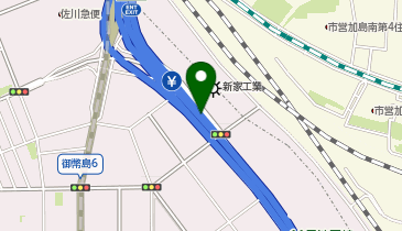 阪神11号池田線 加島出入口 上り 入口の地図画像