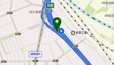 阪神11号池田線 加島出入口 下り 出口の地図画像