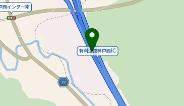 神戸淡路鳴門自動車道 神戸西IC 上り 出口の地図画像