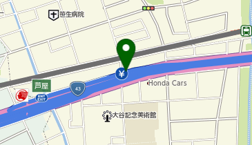 阪神3号神戸線 芦屋出入口 東行き 入口の地図画像