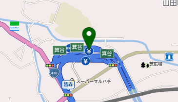 阪神32号新神戸トンネル 箕谷出入口 南行き 入口の地図画像