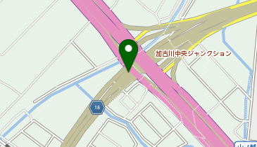 東播磨南北道路 加古川中央IC 下り 入口の地図画像