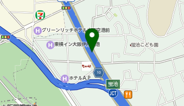 阪神11号池田線 池田出入口 上り 入口の地図画像