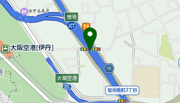 阪神11号池田線 池田出入口 下り 出口の地図画像