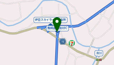 伊豆スカイライン 冷川IC 上り 出口の地図画像