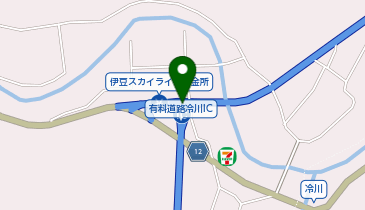 伊豆スカイライン 冷川IC 下り 入口の地図画像