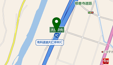 修善寺道路 大仁中央IC 上り 出口の地図画像