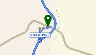 伊豆スカイライン 山伏峠IC 下り 入口の地図画像