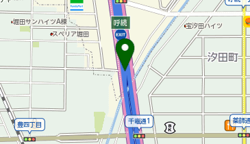 名古屋3号大高線 呼続出入口 上り 出口の地図画像