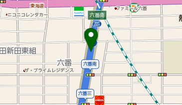 名古屋4号東海線 六番南出入口 下り 入口の地図画像
