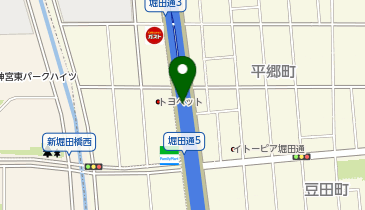 名古屋3号大高線 堀田出入口 上り 入口の地図画像