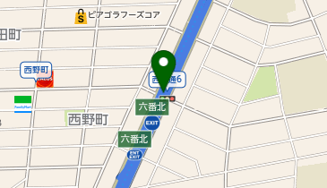 名古屋4号東海線 六番北出入口 上り 入口の地図画像