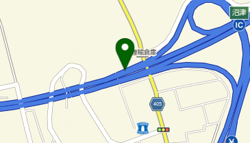 東名高速道路 沼津IC 上り 出口の地図画像