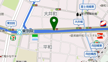名古屋都心環状線 東別院出入口 上り 出口の地図画像