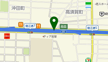 名古屋5号万場線 烏森出入口 下り 入口の地図画像