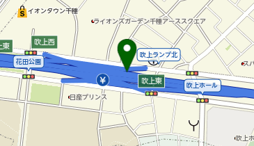名古屋2号東山線 吹上西出入口 上り 入口の地図画像