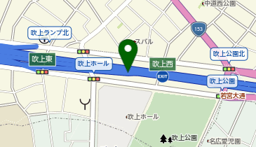 名古屋2号東山線 吹上西出入口 下り 出口の地図画像