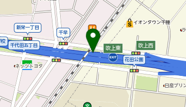 名古屋2号東山線 吹上東出入口 上り 出口の地図画像