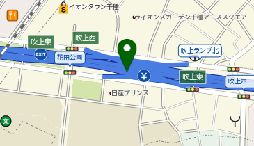 名古屋2号東山線 吹上東出入口 下り 入口の地図画像