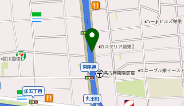 名古屋2号東山線 東新町出入口 上り 入口の地図画像
