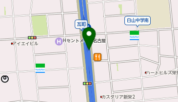 名古屋都心環状線 東新町出入口 上り 入口の地図画像