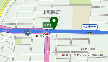 名古屋6号清須線 鳥見町出入口 上り 出口の地図画像