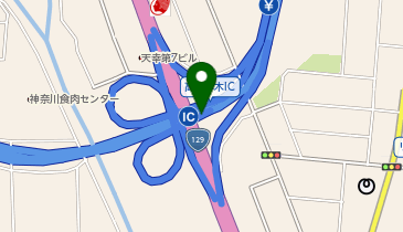 東名高速道路 厚木IC 上り 出口2の地図画像