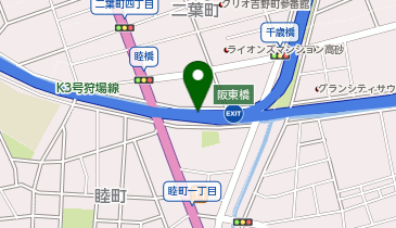 神奈川3号狩場線 阪東橋出入口 上り 出口の地図画像