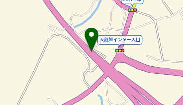 三遠南信自動車道 天龍峡IC 下り 出口の地図画像