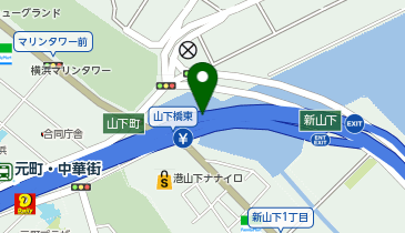 神奈川3号狩場線 新山下出入口 上り 出口の地図画像