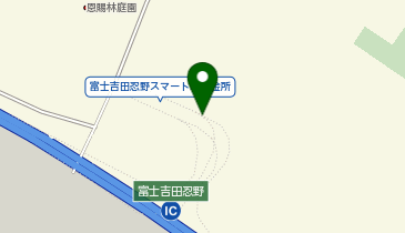 東富士五湖道路 富士吉田忍野スマートIC 上り 入口の地図画像