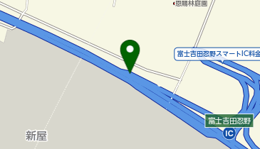 東富士五湖道路 富士吉田忍野スマートIC 下り 出口の地図画像