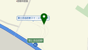 東富士五湖道路 富士吉田忍野スマートIC 下り 入口の地図画像