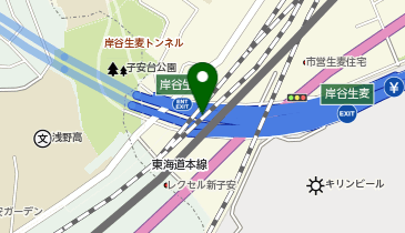神奈川7号横浜北線 岸谷生麦出入口 上り 出口の地図画像