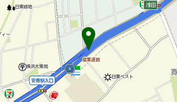 神奈川1号横羽線 浅田出入口 下り 入口の地図画像