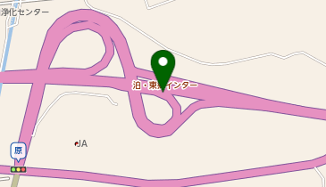 山陰自動車道 泊東郷IC 下り 入口の地図画像