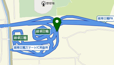 東海環状自動車道 岐阜三輪スマートIC 内回り 出口の地図画像