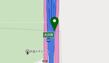 首都湾岸線 大井南出入口 西行き 入口の地図画像