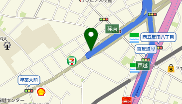 首都2号目黒線 荏原出入口 上り 入口の地図画像