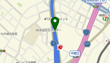 首都2号目黒線 荏原出入口 下り 出口の地図画像